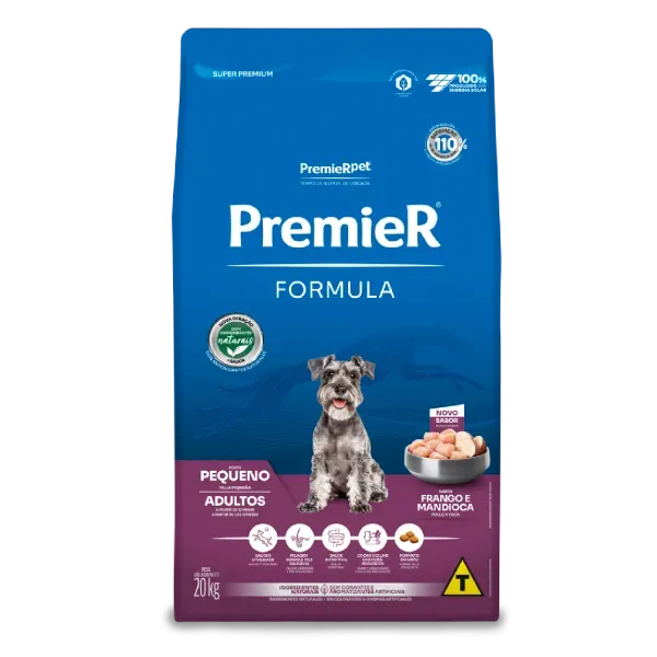 Ração Premier Formula Cães Adultos Raças Pequenas Frango 20 kg